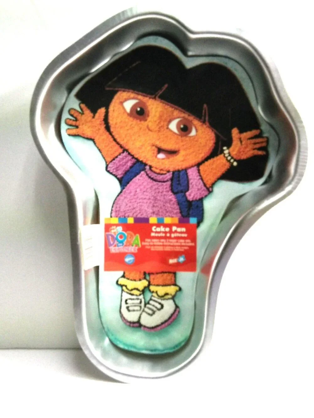 Dora the Explorer Wilton Cake Pan Vintage NEW Mold Aluminum Nick Jr. NEW